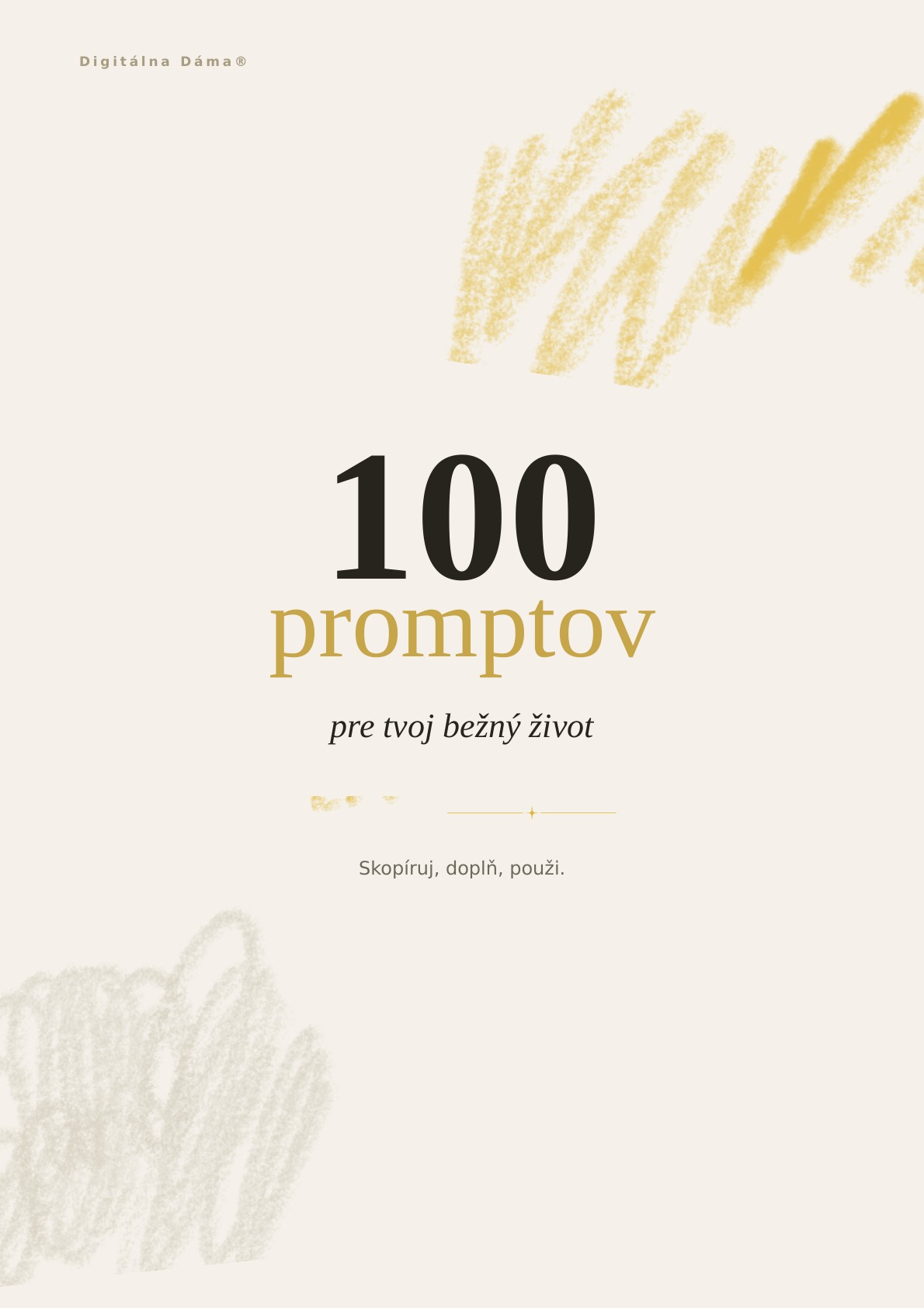 Obálka 100 promptov pre tvoj bežný život